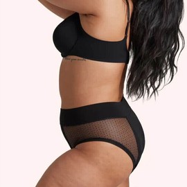 Love Luna Luxe Geo Mesh Full Brief, Black / Size 8-10