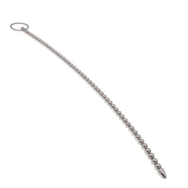 Stainless Steel Polished Metal Bead Eyebar, Urethral Massage, Dilator, Extended