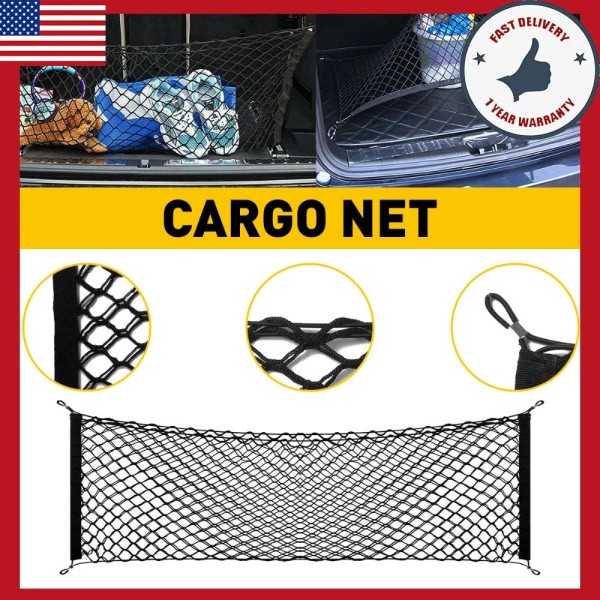unbrand Rear Truck Envelope Bed Style Trunk Mesh Net Cargo
