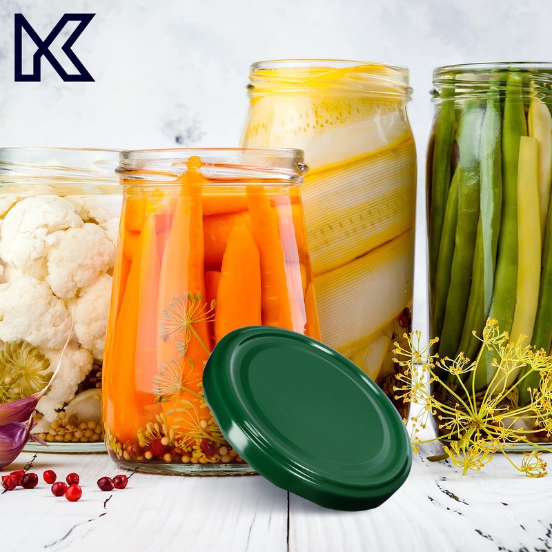 KADAX Screw Cap for Jars, Twist Off Metal Lids fi