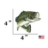 Rogue River Tactical 4X Bass Fish Decal Bumper Sticker 4x4