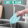 Silicone Dough Scraper with Stainless Steel Sheet, Curved Edge Flexible