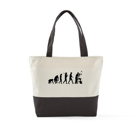 CafePress Handyman Evolution Canvas Tote Top Zipper Closure