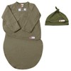 embe Long Sleeve Swaddle Blanket Sack & Beanie Hat for