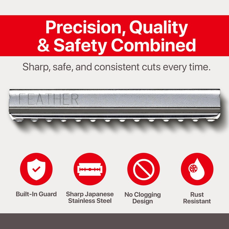 Feather Styling Razor Standard Blades - Professional Hair Cutting Blades