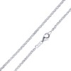 MATERIA Women's Double Anchor Chain Necklace in 925 Sterling Silver,