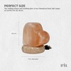 USB Colour Changing Salt Himalayan Lamp - Heart Love Shape