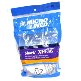 DVC Vacuum Filter Kit Designed To Fit Shark Style XFF36 Upright Vacuums NV42