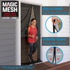 Magic Mesh Deluxe, Black | Magnetic Screen Door, Heavy Duty,
