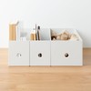 MUJI 83904395 Recycled Polypropylene File Box, Standard Type, Wide, 1/2,