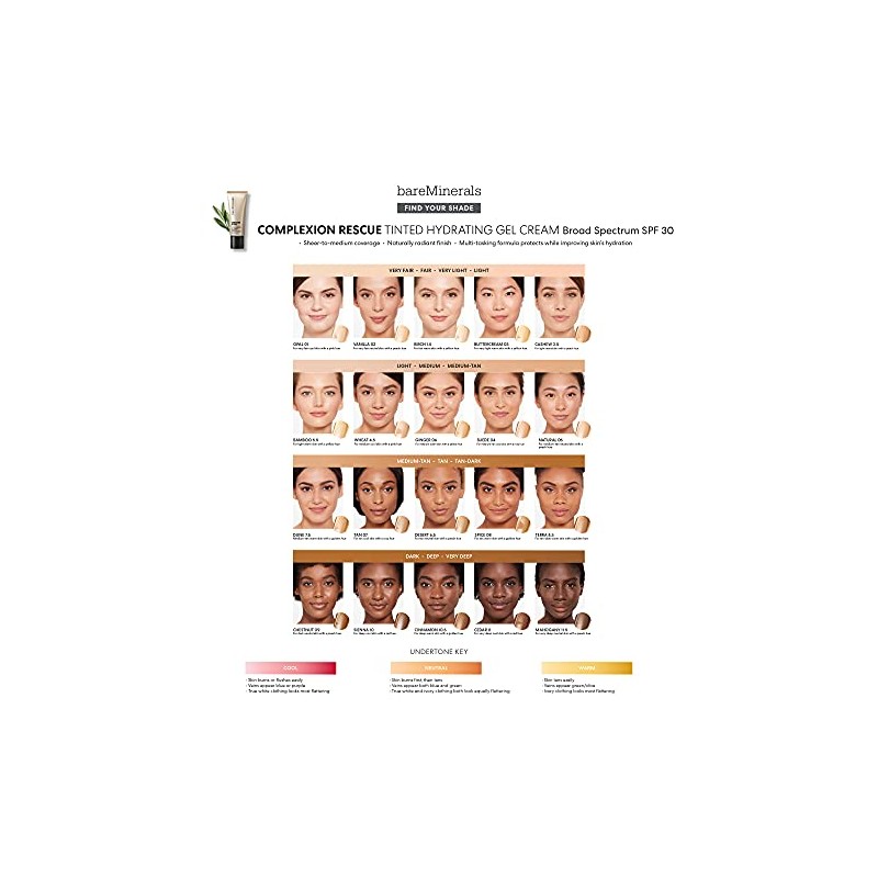 bareMinerals COMPLEXION RESCUE Tinted Hydrating Gel Cream Broad Spectrum SPF
