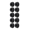 10 x Black Rubber Toilet Seat 19mm Buffer Pads -