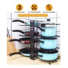 KH Estante Organizador Para Ollas Y Sartenes Ajustable Cocina