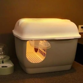 Shy Tiger 사막화 방지 고양이 대형 발판 소심한호랑이 화장실 [J. 신사의 회색 고양이 매트] Desertification Prevention Large Cat Litter Mat for Shy Tigers [J. Gentleman's Gray Cat Mat]