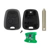 2 Buttons 433MHz Car Key for Peugeot Citroen Remote Control