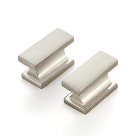 30 Pack Brushed Nickel Cabinet Pulls 1.46 Inch Kitchen Handles for Cabinets with Single Hole Center Solid Kitchen Cabinet Handles Satin Nickel Cabinet Pulls Knobs for Cabinets and Dresser Drawers