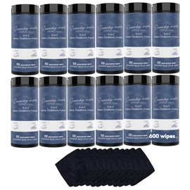 Swanky Shoe Cleaner Wipes - Leather and Sneaker Cleaner, Removes Dirt, Grime and Stains, Quick & Easy Shoe Sole and Boot Cleaning Wipes, Essential Shoe Cleaning Supplies - Canister, 600 Count