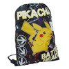 Pokemon Glow In The Dark Drawstring Gym Bag Pikachu School