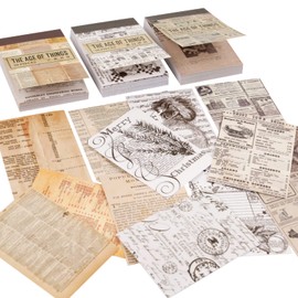 Pack of 150 Scrapbooking Stickers Vintage Washi Stickers Scrapbooking Accessories for Album Notebook DIY Decoration Crafts 5 x 7 cm (Multi-Colour-A)