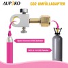 Aupoko CO2 Refill Adapter with a 3000 PSI Pressure Gauge