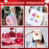 AUGSUN 30pcs Valentine's Day Iron On Patches Conversation Hearts Candy