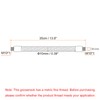 PATIKIL 13.8" Universal Gooseneck Hose, 1 Pcs M10 Fine Thread
