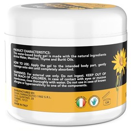 Dulac Arnica Body Massage Gel – Water-Based Cosmetic Massage Gel with Arnica Montana, Fast-Absorbing Lightweight Texture, Non-Greasy Feel, Dermatologically Tested, 16.9 fl oz