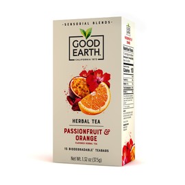 Good Earth Sensorials Passionfruit & Orange Herbal Tea 15 ct Box
