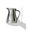 Elegance Hammered 72-Ounce Stainless Steel Pitcher