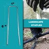 AMRITA Stakes for Garden Hose 30 Pack，Galvanized Soaker Hose Grounding