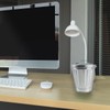 DOERDO Mini Desktop Wastebasket Galvanized Trash Can, for Kitchen Countertop,