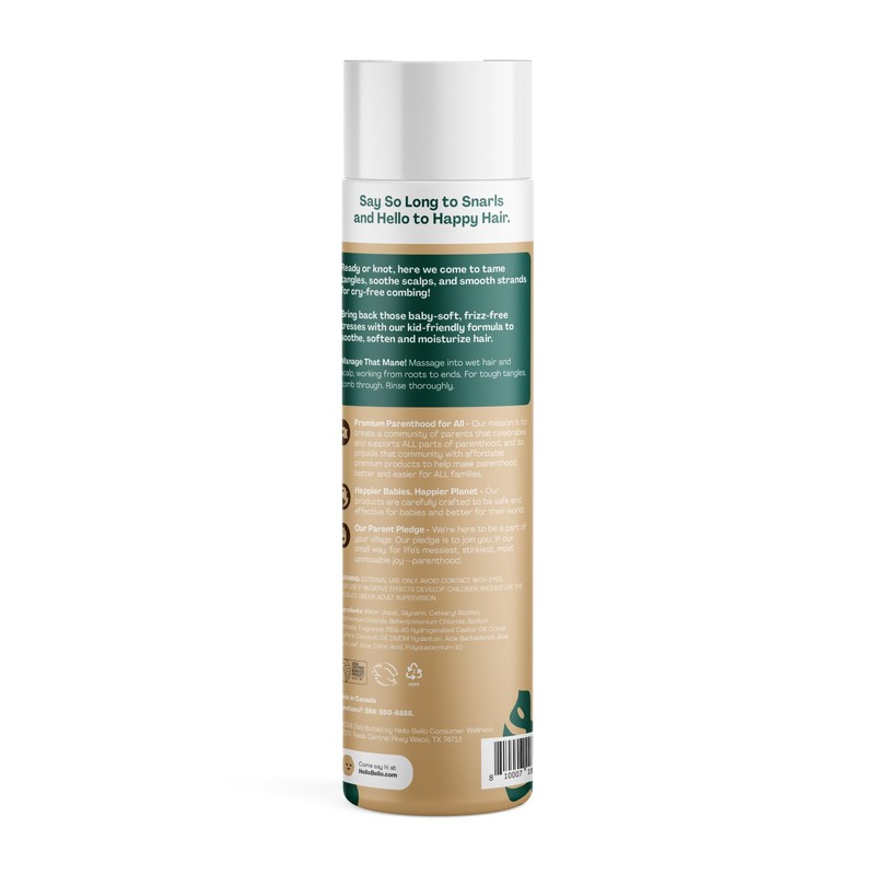 Hello Bello Kids Conditioner, Gentle Hypoallergenic Formula, Creamy Coconut Scented,