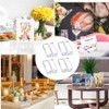 12 Pieces Acrylic Stands Clear Place Card Holders , Card