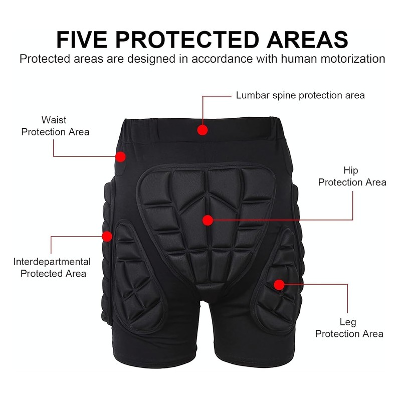 SPP 3D Hip Padded Shorts Pants Impact Hip Protection Shorts