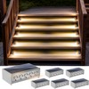 T-SUN Solar Step Light Outdoor, 6 Pack Solar Stair Light,