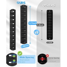 MSKEI Hat Rack for Baseball Caps on the Wall, Adhesive Hat Storage Organizer, Ball Cap Hooks Display, Vertical Hat Hanger Holder for Door and Closet, Hold Up to 10 Hats, Black, 1 Pack