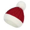 PannySewCraft Knit Santa Hat Christmas Hat for Baby Warm Knitted