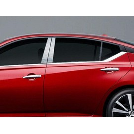 QAA is Compatible with 2019-2020 Nissan Altima 4 Piece Stainless Pillar Post Trim PP19550