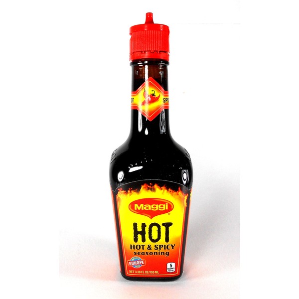 Maggi Hot & Spicy Seasoning Germany 3.38 Fl. Oz. (100 ml)