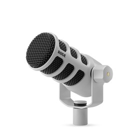 RØDE PodMic Micrófono cardioide dinámico de difusión - Blanco
