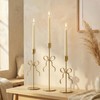 Bow Candle Holder - Bow Candlestick Holder Set of 3