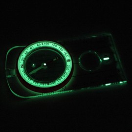Easy to read at night, high precision compass, boy scout compass, backpacking compass, wide use, portable, mountaineering, outdoor activities, adventure, luminous oil compass (style1)