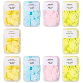 Healeved 16 Boxes of Portable Travelling Soap Flakes Outdoor Hand Washing Soap Flakes