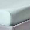 Homescapes Plain Duck Egg Blue Fitted Sheet Single Size 400