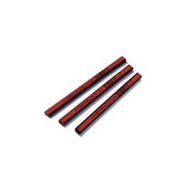 DIXON Industrial Carpenter Pencils, Hard Graphite Core, Red/Black, 7", 12-Pack (19973)
