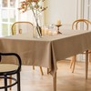 Home Brilliant Table Cloth Rectangular Washable, Waterproof Tablecloth Faux Linen