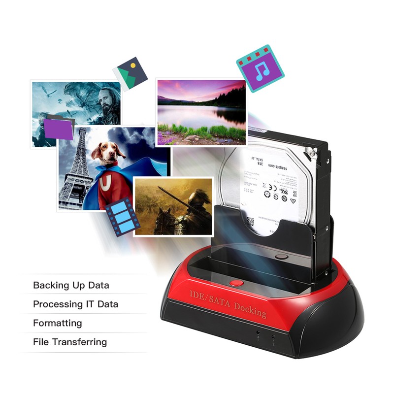 HDD Docking Station Dual Hard Disk Drive Docking Station Base