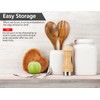 Salad Servers, Wood Salad Tongs, 10.2in Salad Spoon and Fork