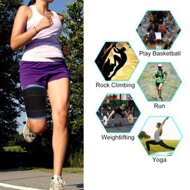 supregear Thigh Brace, Thigh Support, Adjustable Thigh Compression Non-Slip for Hamstring, Quad, Groin Area, Muscle Fibre Tear, Cramps Groin, Women Men