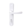 Aqbau® Door Handle Set Long Plate White Door Handle Door